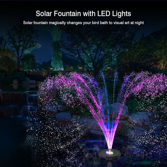 Bound Solar Water Light Up Floating Garden Fountain